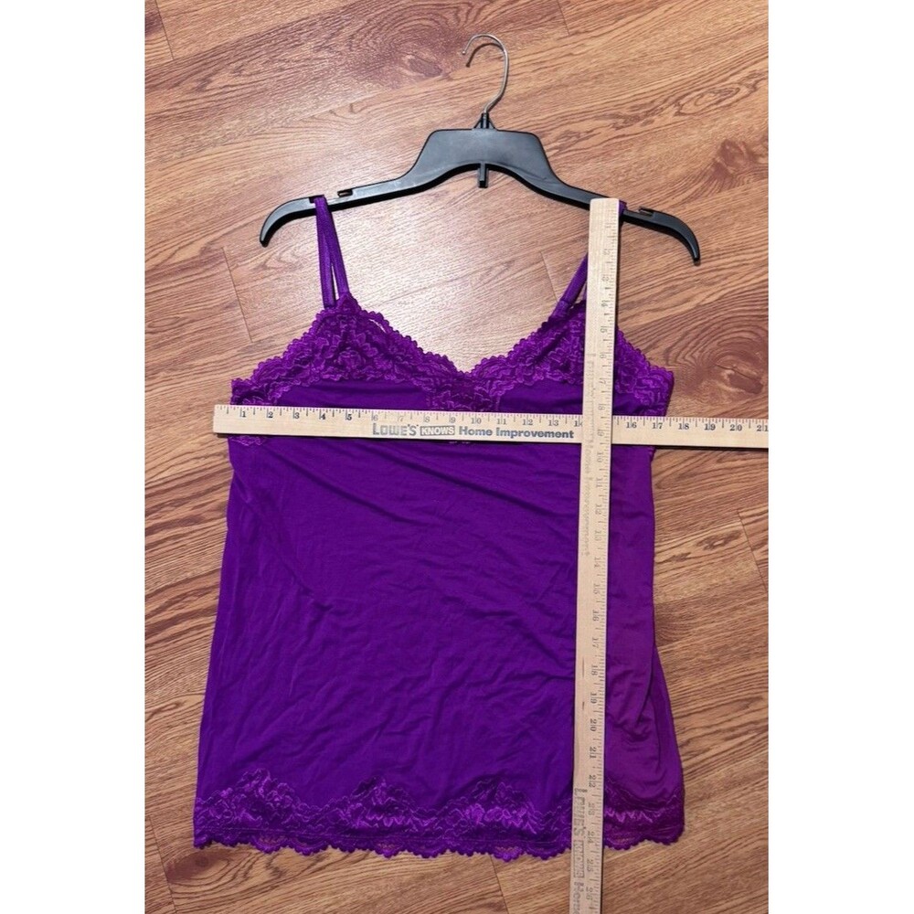 Lane Bryant Women's Classic Cami Tank Top Layering Plus 14/16 Purple Lace - Picture 7 of 8